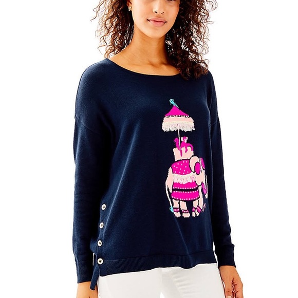 Lilly Pulitzer Sweaters - NWT Lilly Pulitzer Caralynn Navy sweater, S
